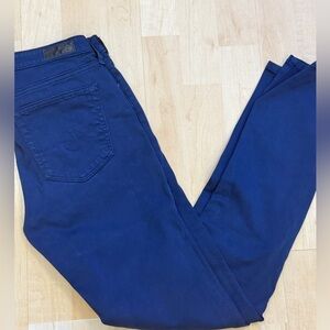 AG The Prima Mid Rise Cigarette Blue Jeans